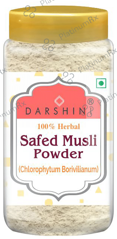 Darshini Safed Musli/White Musli/Chlorophytum Borivilianum Powder 100 gm