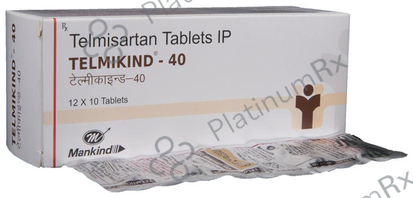 Telmikind 40mg Tablet 10s