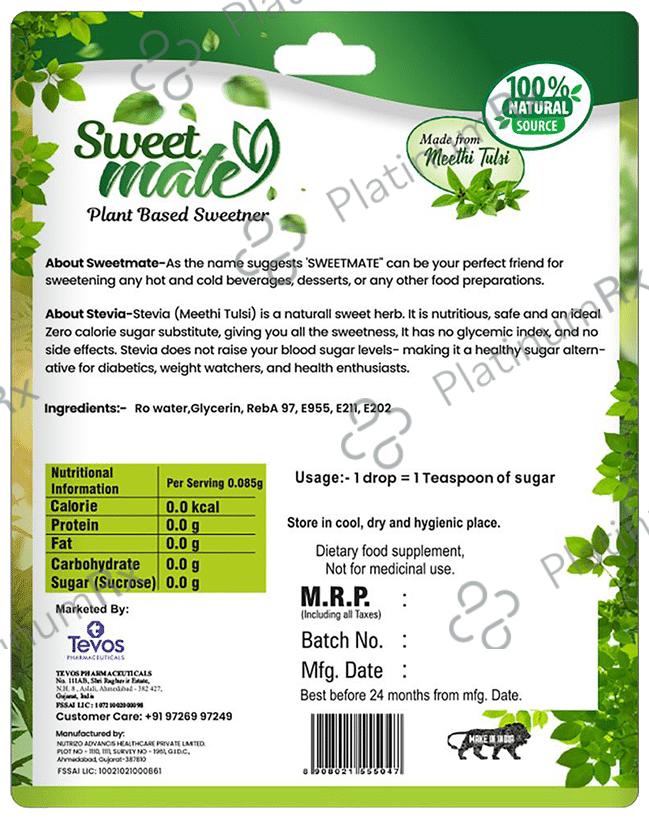 Sweet Mate Stevia Drops