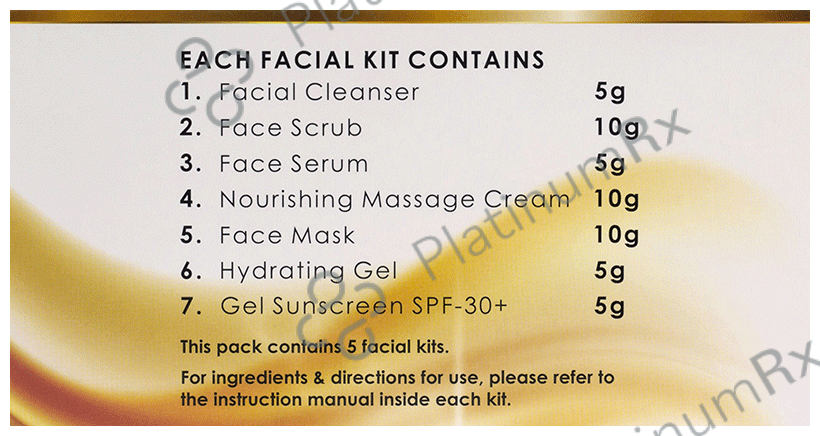 Skinella Glow Facial Kit Gold & Saffron