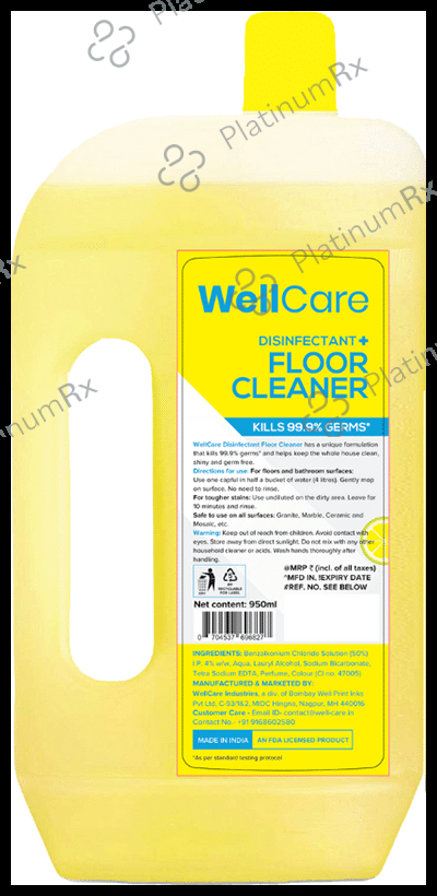 WellCare Disinfectant + Floor Cleaner Citrus Fragrance