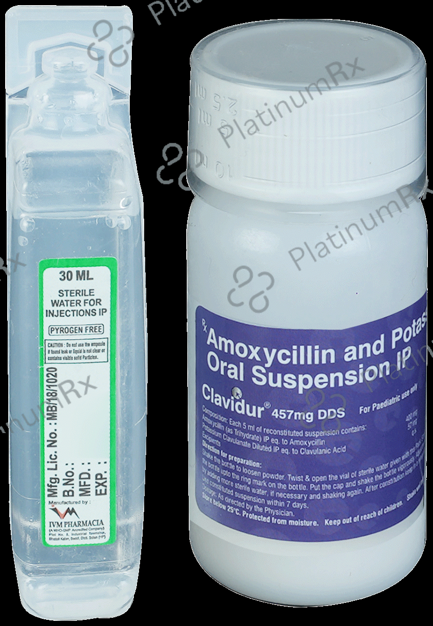 Clavidur 457mg DDS Oral Suspension