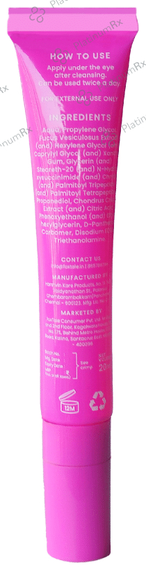 Foxtale Eye Candy Firming Eye Gel (20ml Each) 3 Tubes