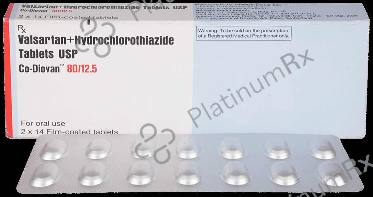 Co Diovan 80/12.5mg Tablet 14s