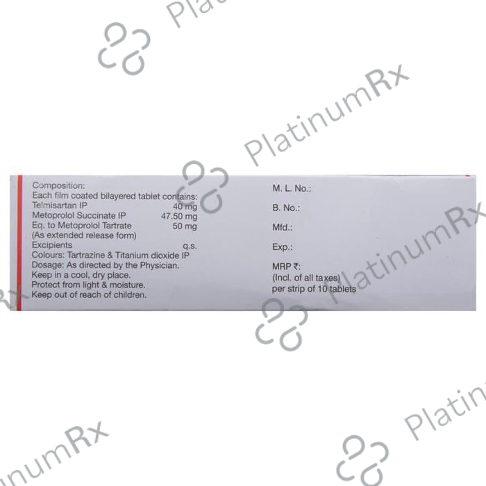 Telvas Beta 50/40mg Tablet ER 10s