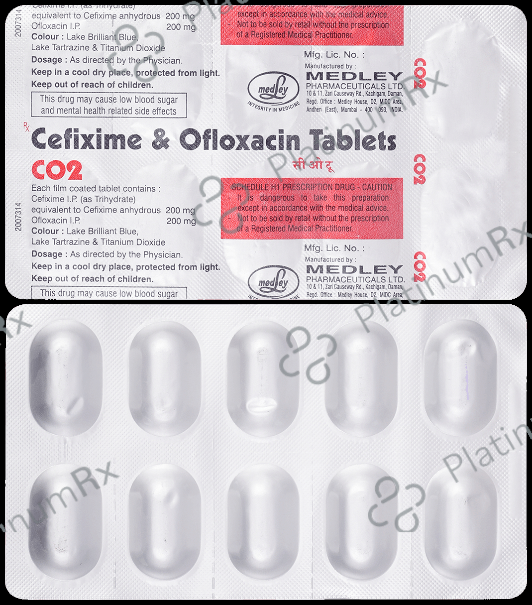 CO2 200/200mg Tablet 10s