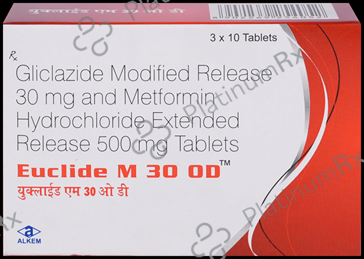 Euclide M 30 OD 30/500mg Tablet ER 10s
