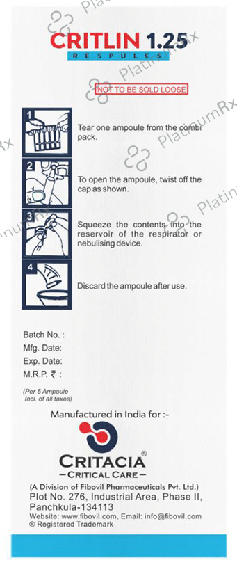 Critlin 1.25mg/500mcg Injection