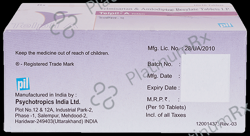 Telpil A 40mg/5mg Tablet