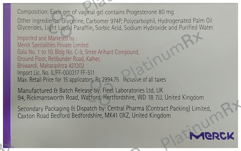 Crinone 8% Vaginal gel