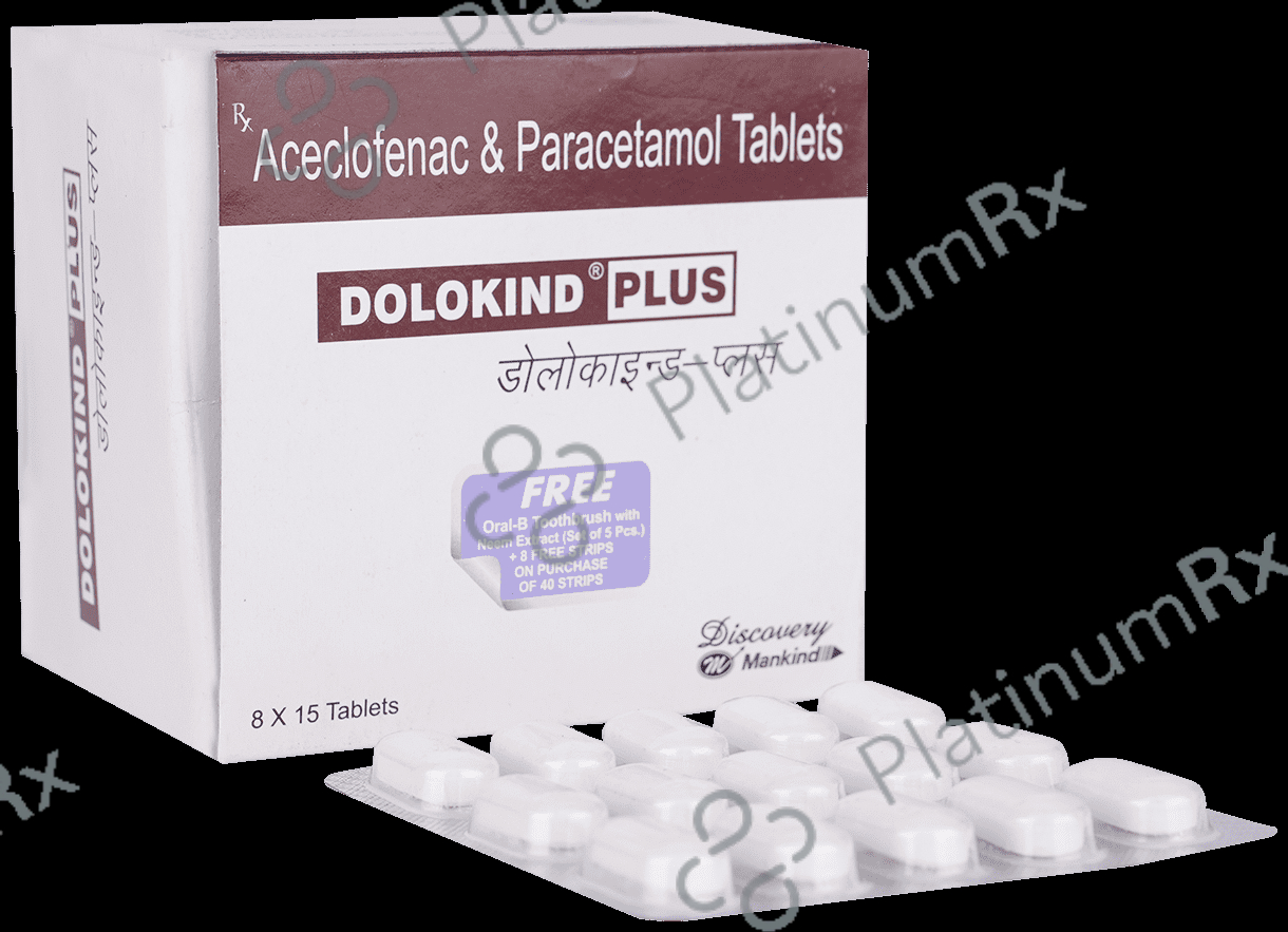Dolokind Plus 100/325mg Tablet 15s