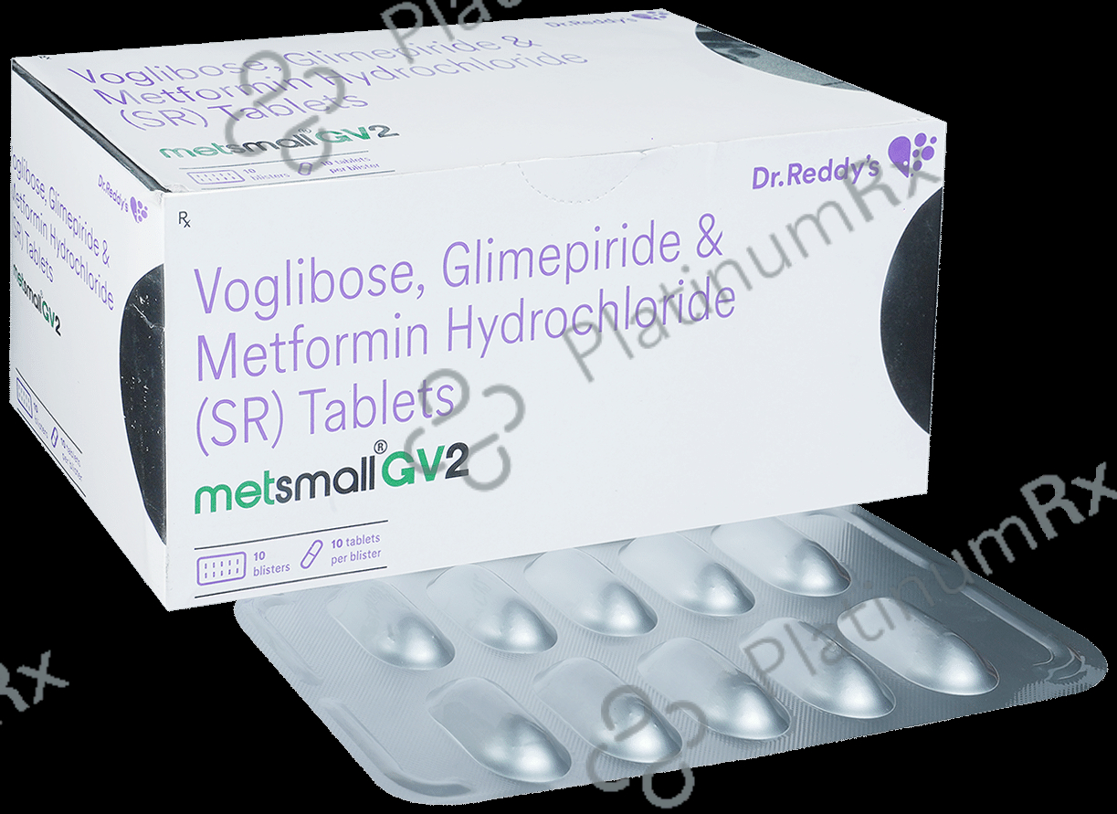 Metsmall GV 2/500/0.2mg Tablet SR 10s
