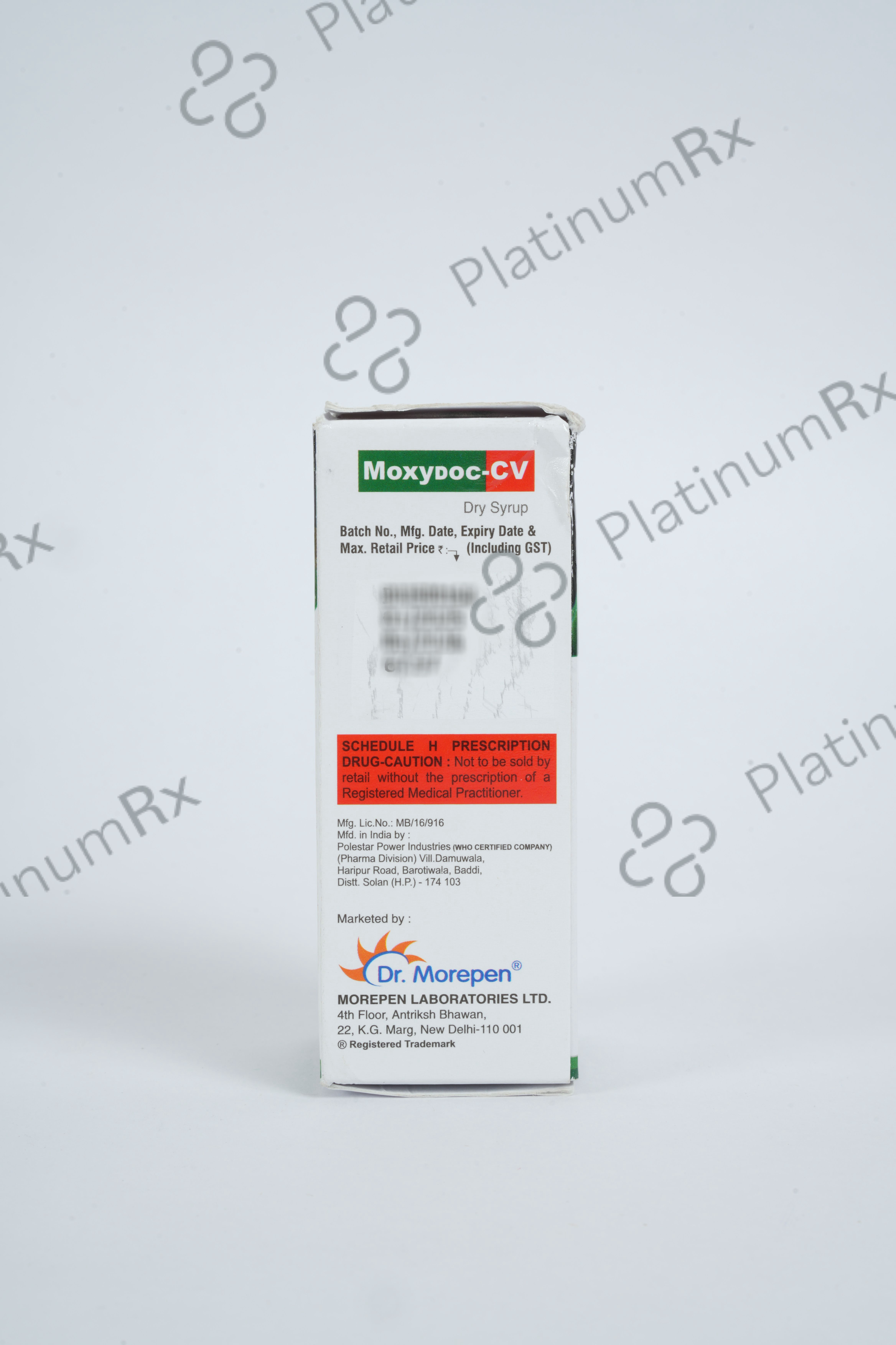 Moxydoc CV 200mg/28.5mg Syrup 30ml