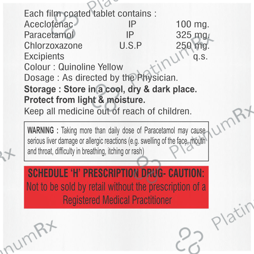Zubomol MR 100mg/325mg/250mg Tablet