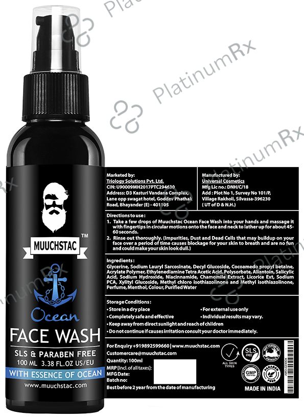 Muuchstac Ocean Face Wash (100ml Each) 2 bottles