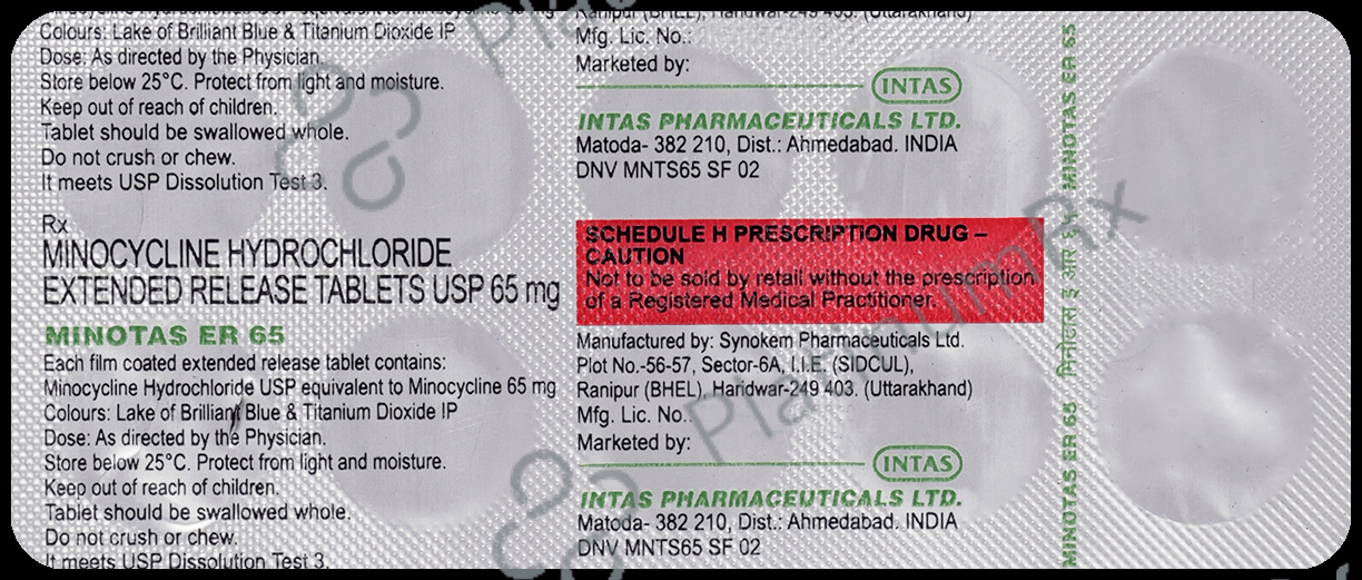 Minotas 65mg Tablet ER