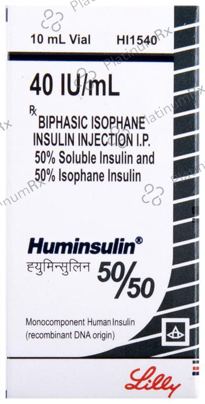 Huminsulin 50/50 (40 IU/ml) (1*10ml Vial)