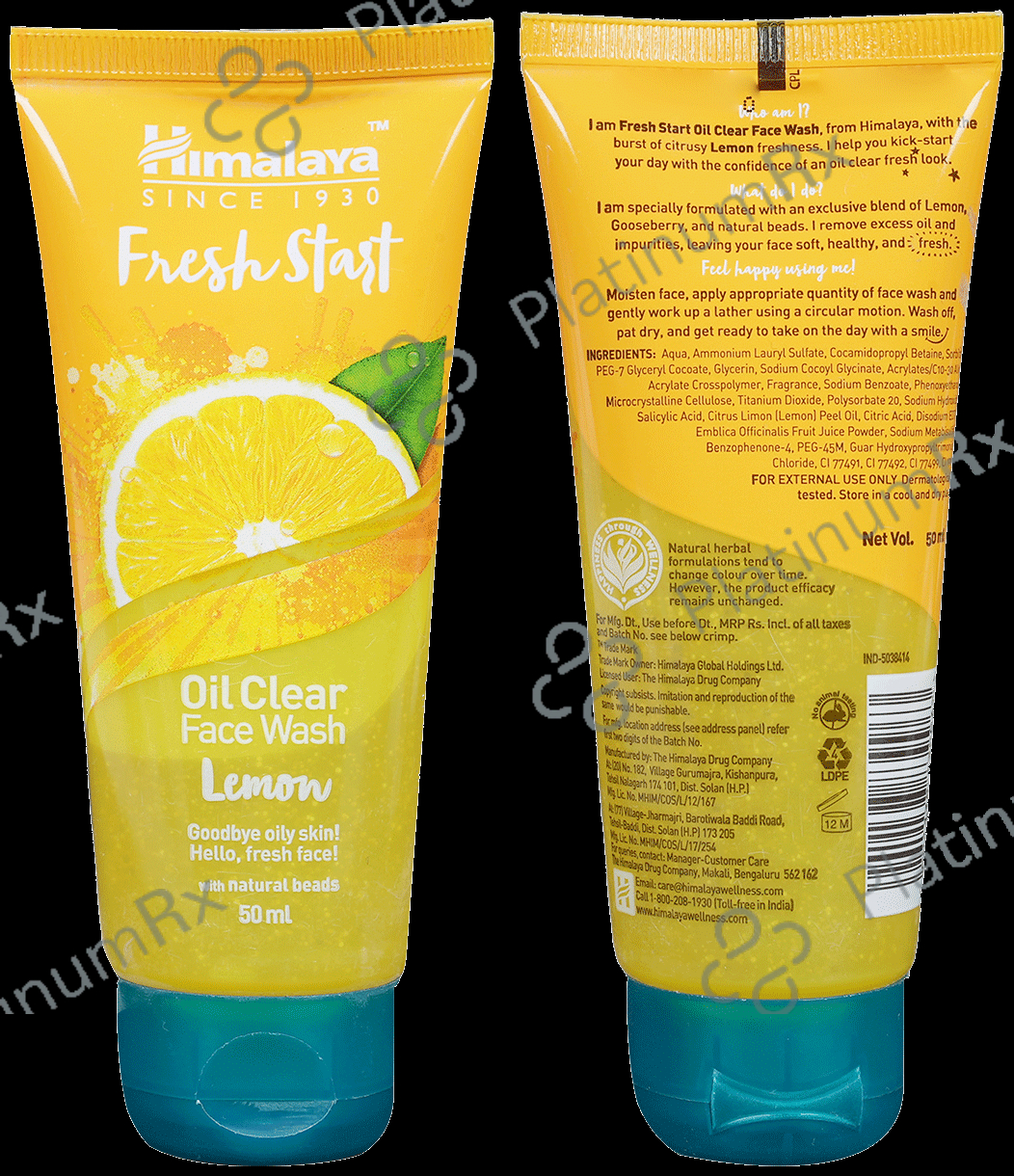 Himalaya Personal Care Fresh Start Oil Clear Lemon Face Wash 50 ml