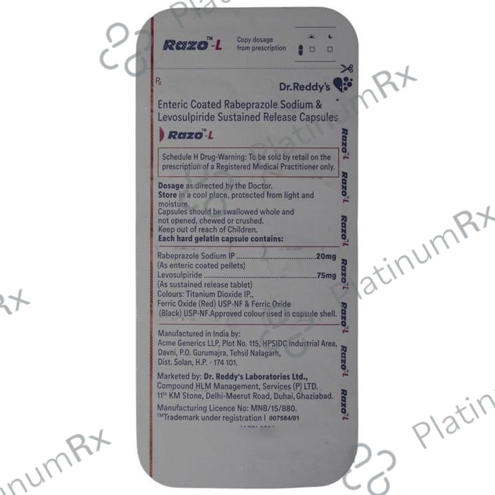 Razo L 75/20mg Capsule SR 10s