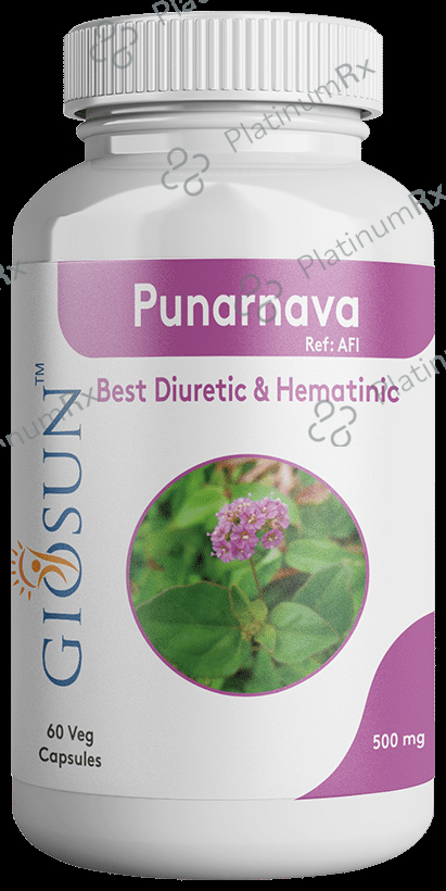 Giosun Punarnava 500mg Veg Capsule