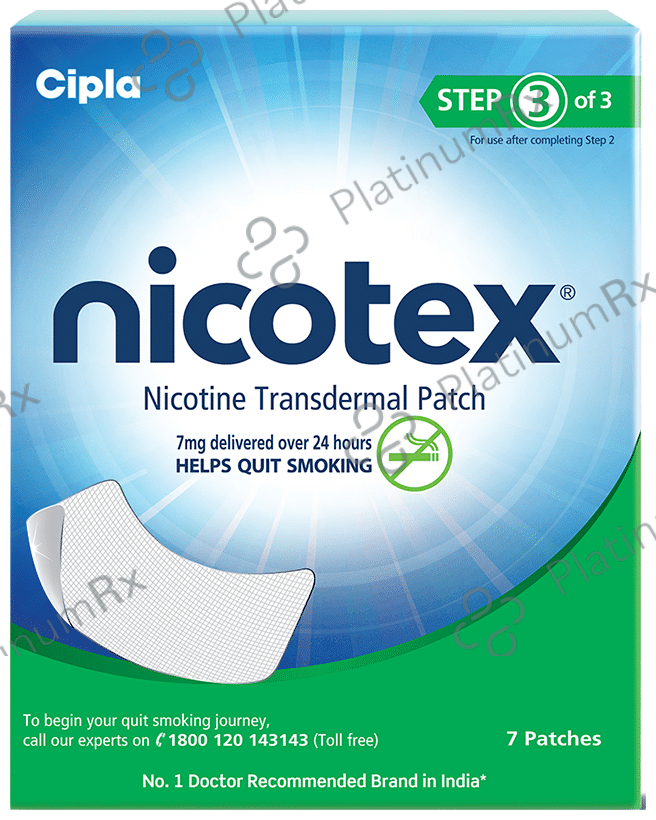 Nicotex Nicotine 7mg Patch 7s