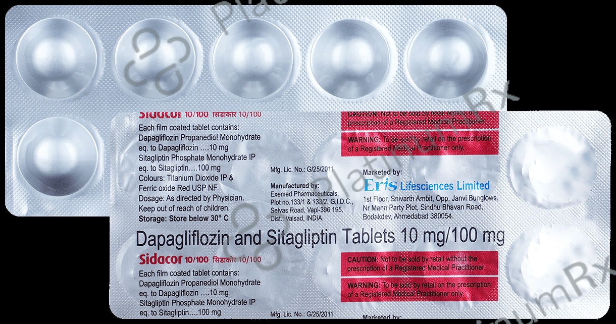 Sidacor 10mg/100mg Tablet