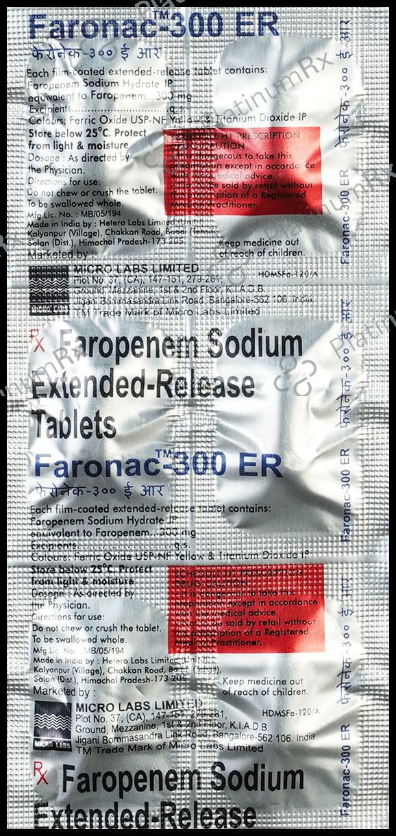 Faronac 300mg Tablet ER