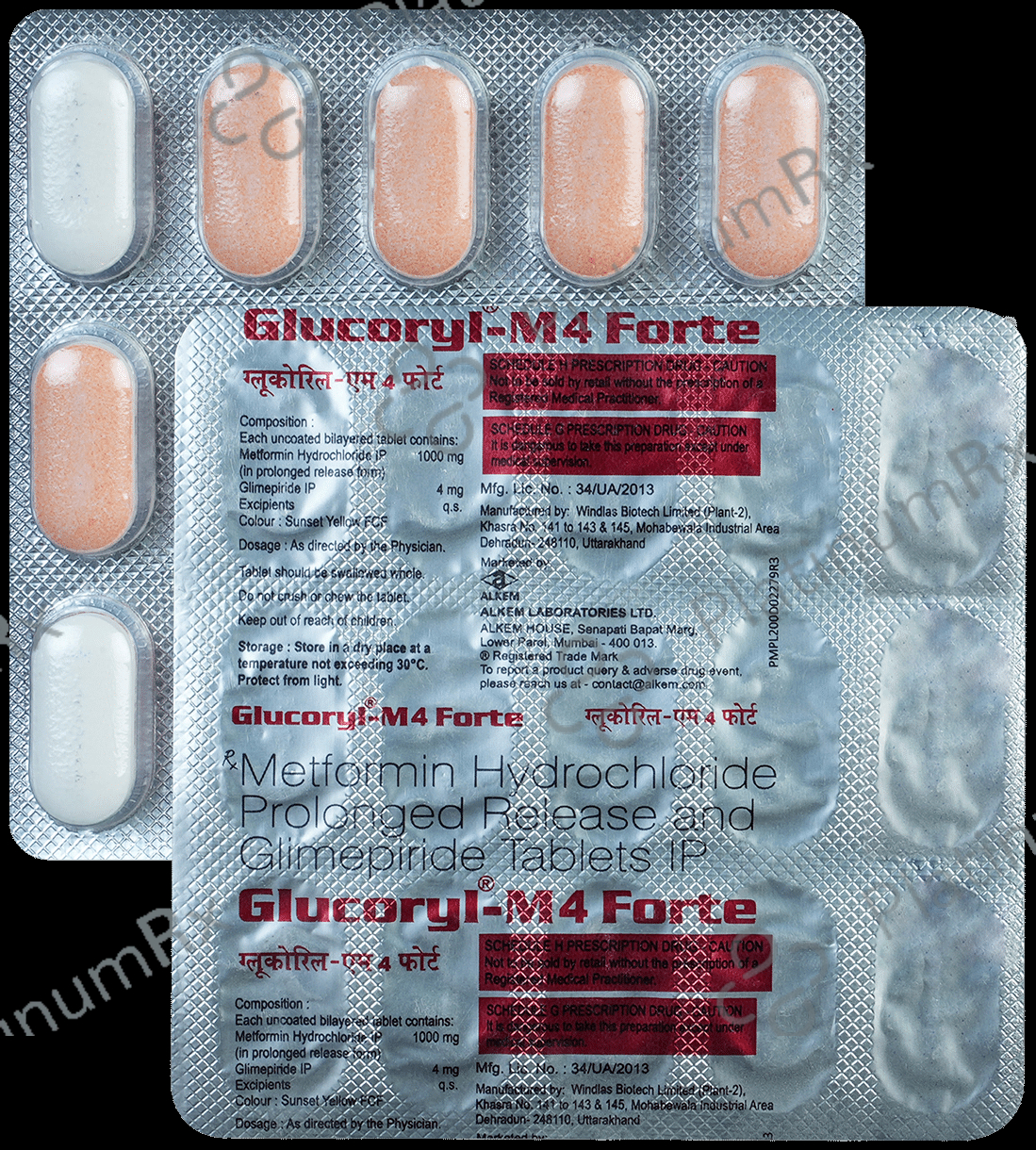 Glucoryl M4 Forte 4/1000mg Tablet PR 15s