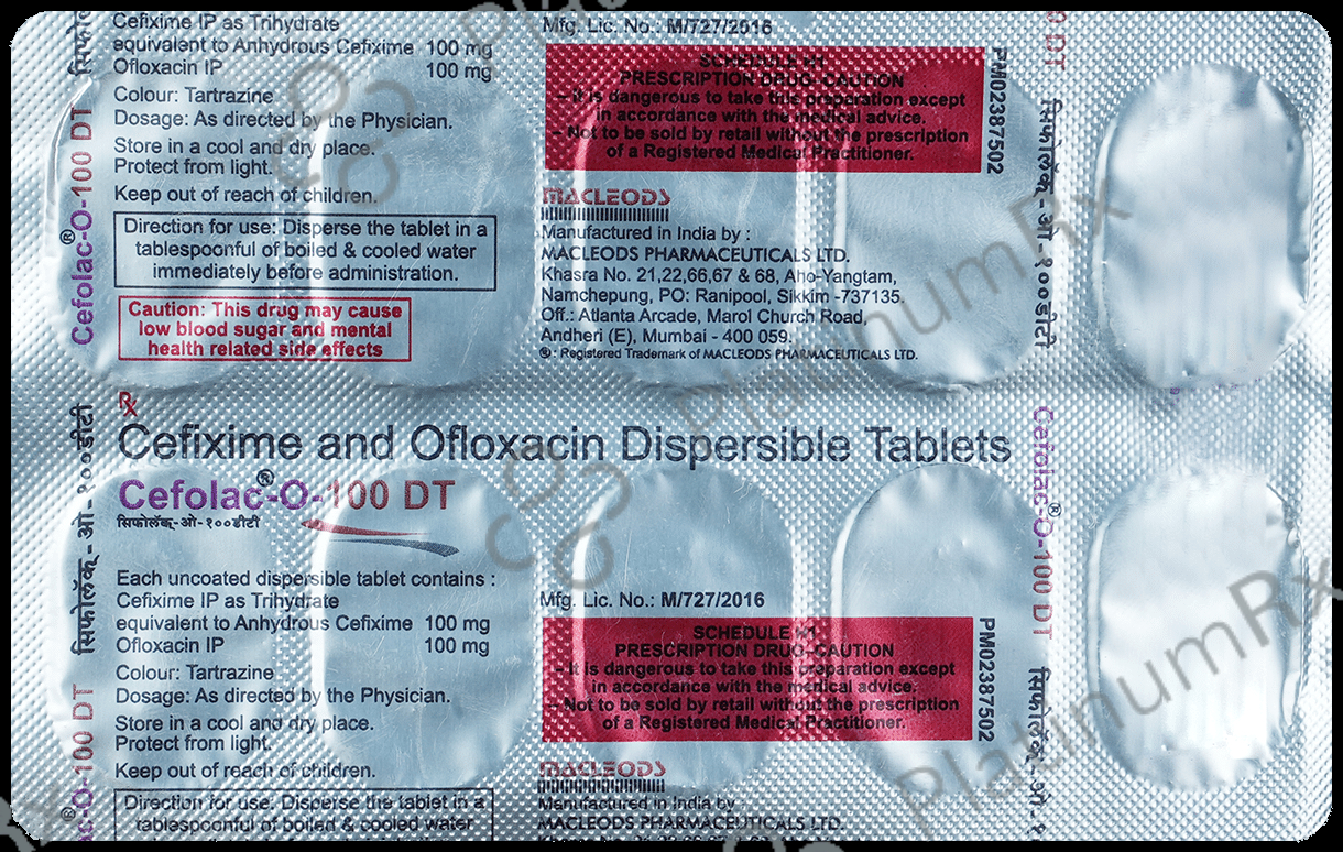 Cefolac O 100/100mg Tablet DT 10s
