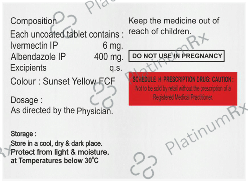 Womvax I 6mg/400mg Tablet