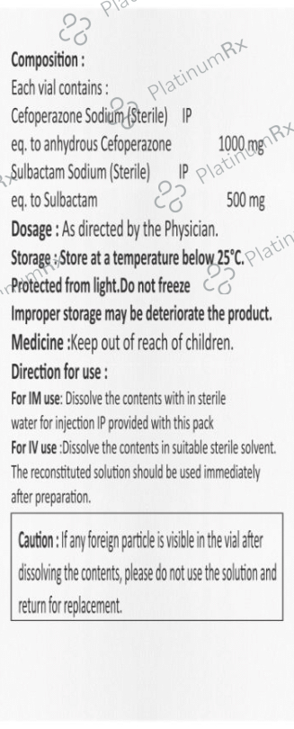 Cefvil S 1.5gm Injection
