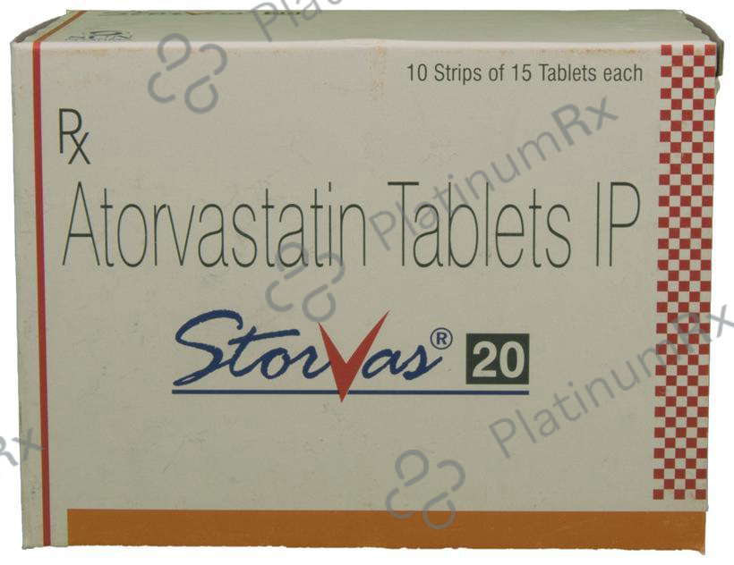 Storvas 20mg Tablet 15s
