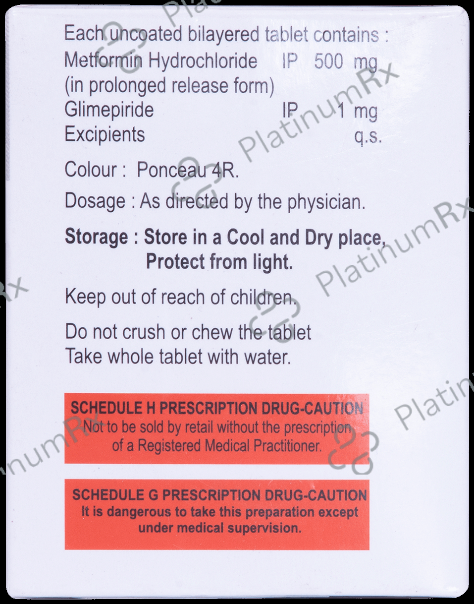 Metffil G1 1/500mg Tablet 10s