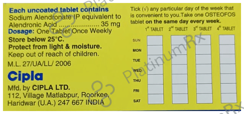 Osteofos 35mg Tablet 4s