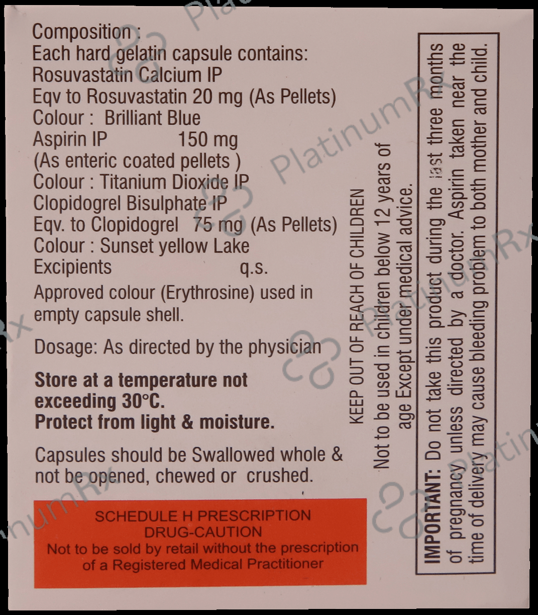 Rosumac Gold Forte 20mg Capsule 10s