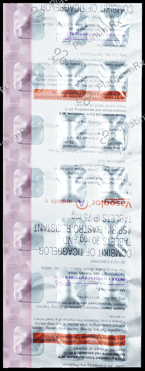 Vasoglor A 75/90mg Combikit 1s
