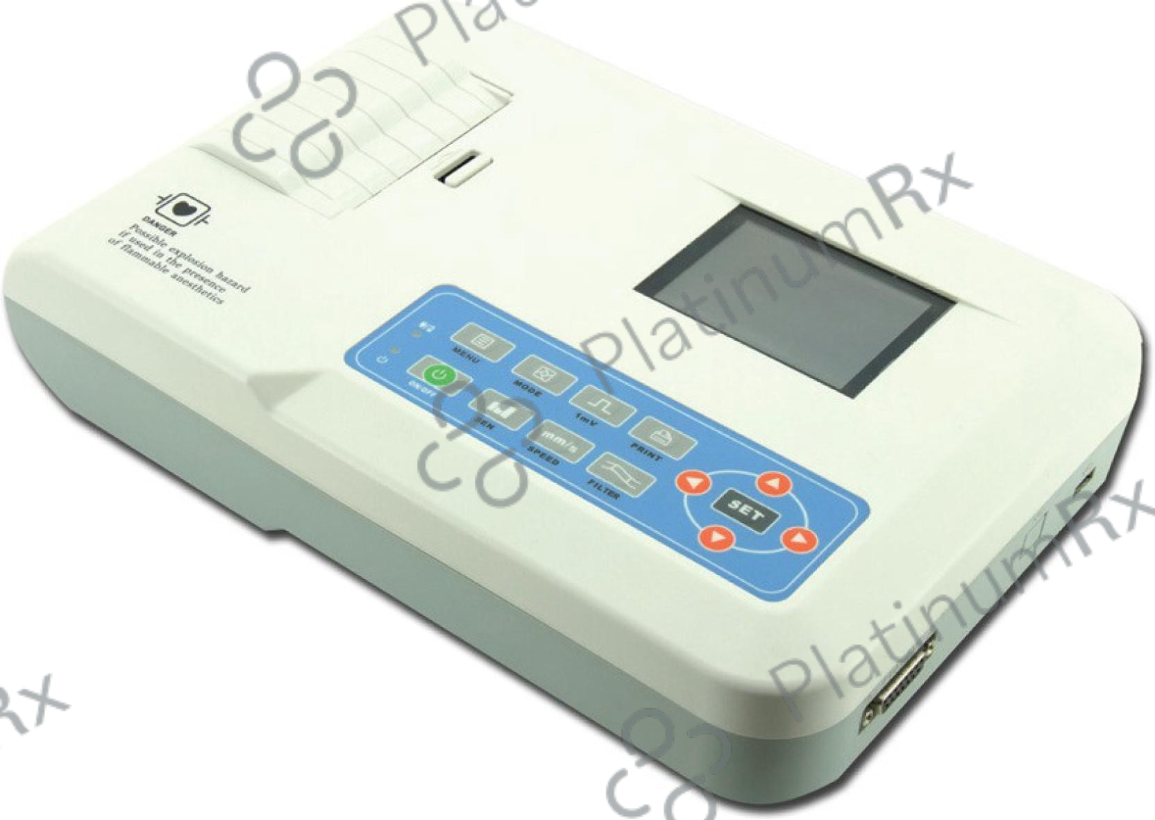 Niscomed Three Channel ECG Machine ECG 300GA White