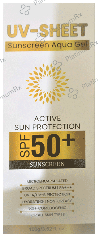 UV-Sheet Sunscreen Aqua Gel SPF 50+