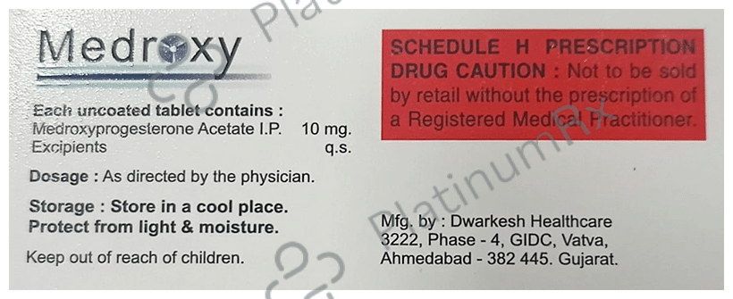 Medroxy 10mg Tablet