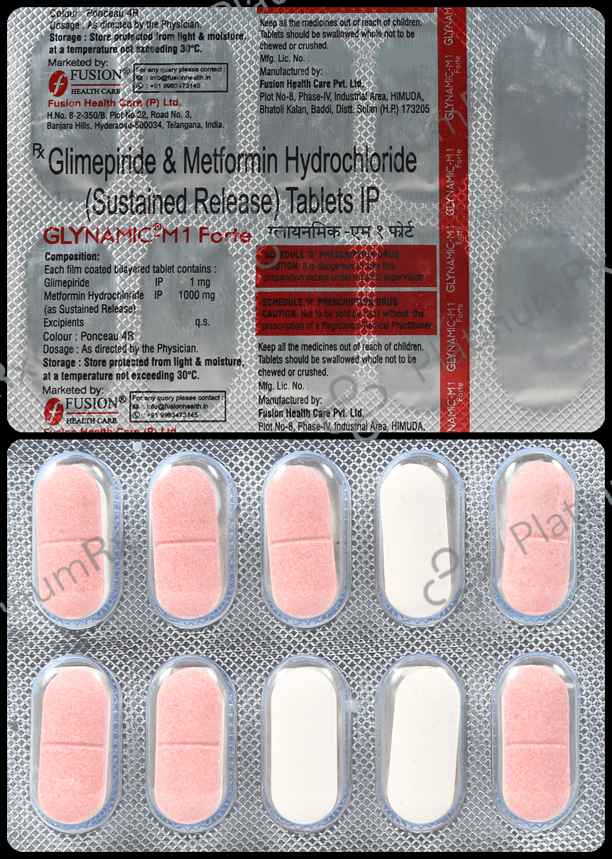 Glynamic M 1/1000mg Tablet SR 10s