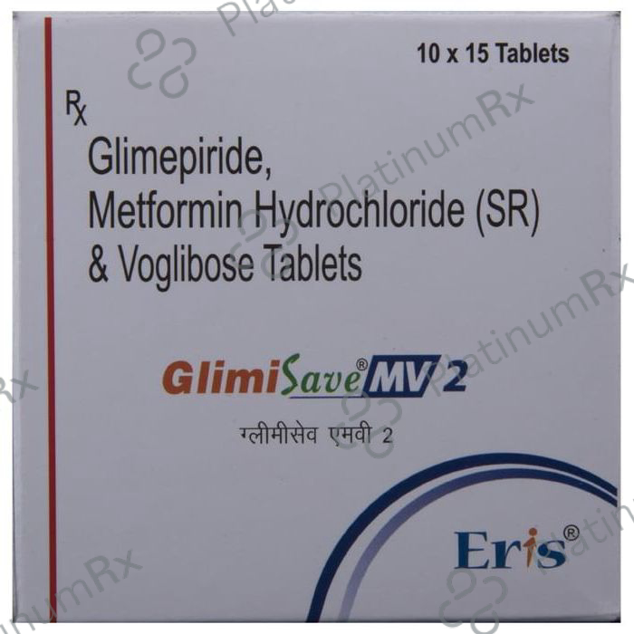 Glimisave MV 2/500/0.2mg Tablet SR 15s