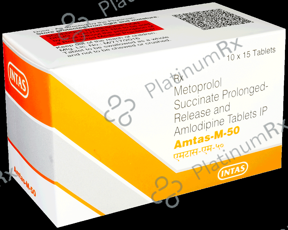 Amtas M 5/50mg Tablet PR 15s