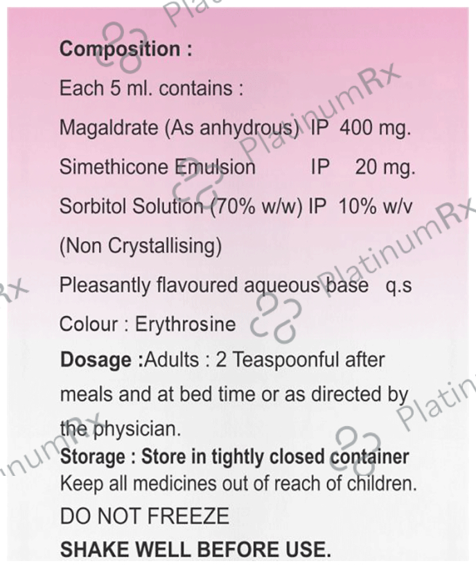 Cosil Oral Suspension Mint Sugar Free