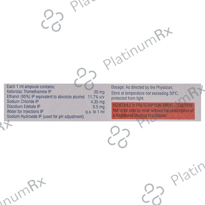 Ketanov 30mg Injection 1ml