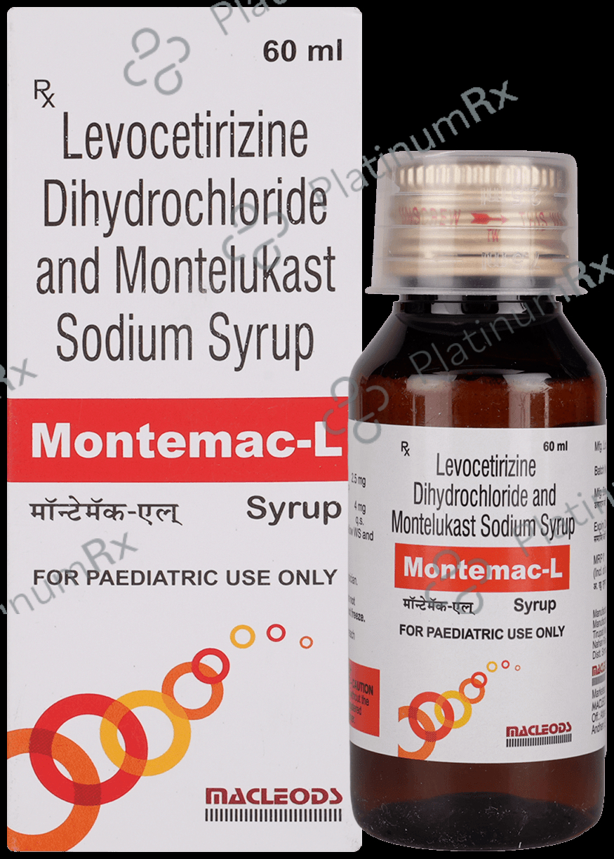 Montemac L 2.5/4mg Syrup 60ml