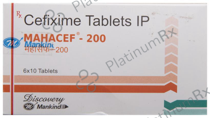 Mahacef 200mg Tablet 10s