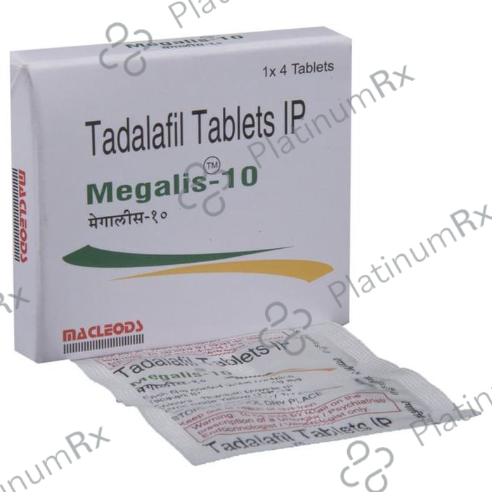 Megalis 10mg Tab 4s