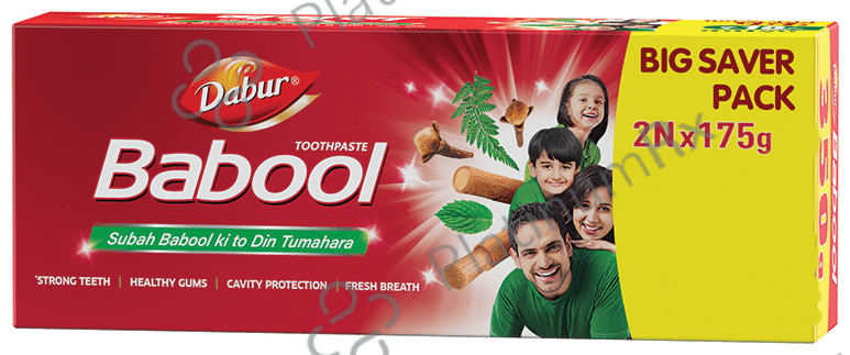 Dabur Babool Toothpaste Big Saver Pack (2 x 175gm)