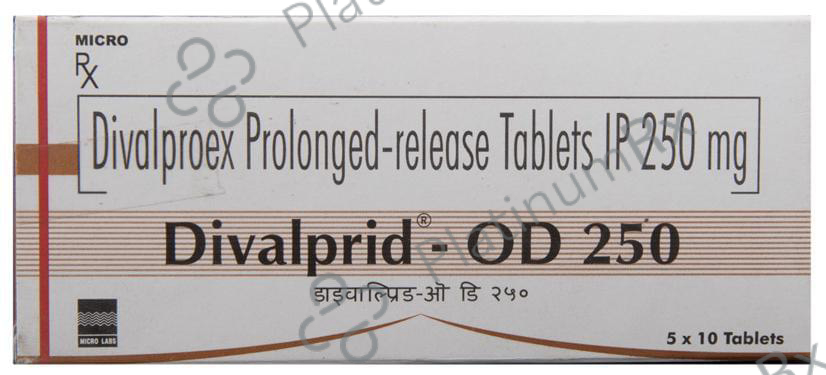 Divalprid 250mg OD Tablet PR 10s