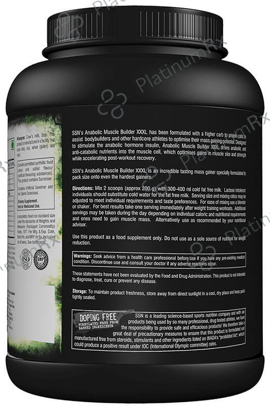 SSN Anabolic Muscle Builder XXXL Strawberry 5 lb